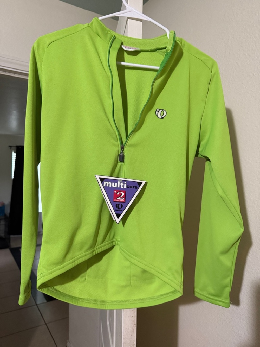 Pearl Izumi Neon Green Long-Sleeve Cycling Top